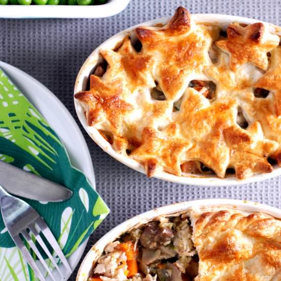 Chicken, Mushroom & Vegetable Pie - Recipe photo by KristynK