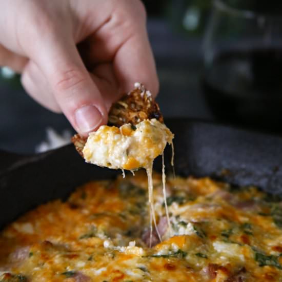 Ham & Cheese Hot Spinach Dip - Recipe photo by Kleinworth &amp; Co