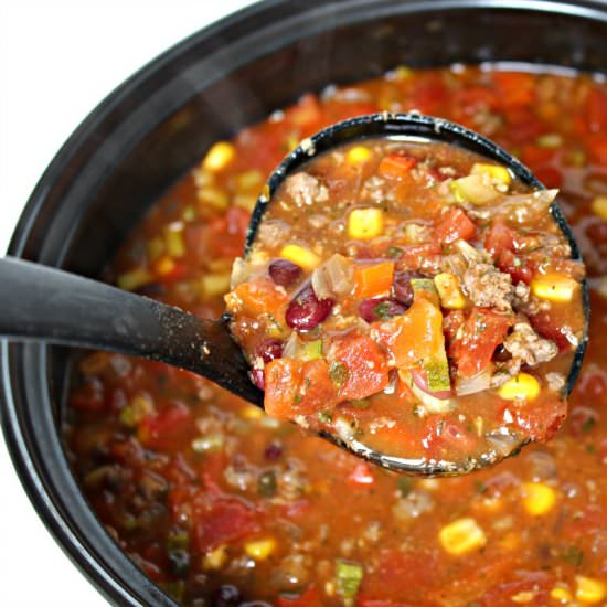 Clean Eating Taco Soup - Recipe photo by happihomemade
