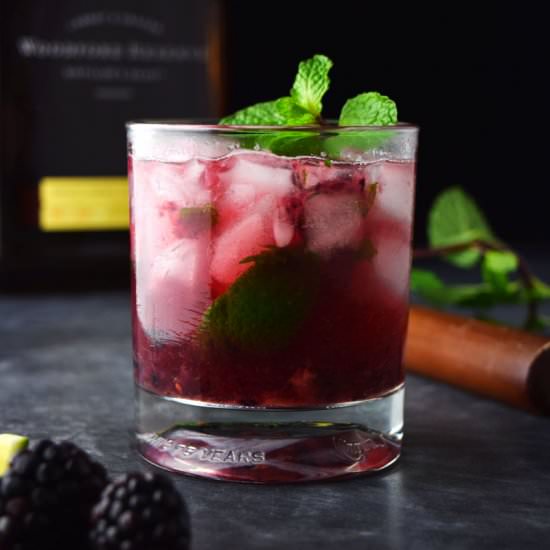 Blackberry Bourbon Smash Recipe - Recipe photo by Kitchen Swagger