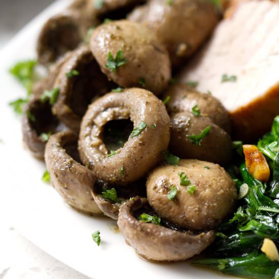 Wine Braised Mushrooms - Recipe photo by foodfashionandfun