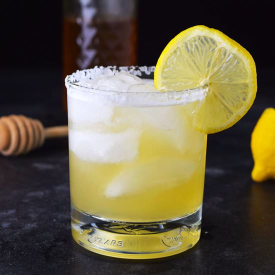 Honey Lemon Añejo Margarita - Recipe photo by Kitchen Swagger