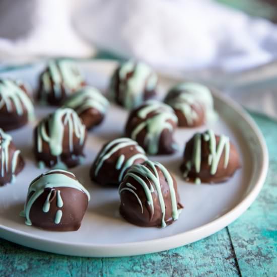 Oreo Mint Truffles - Recipe photo by culinaryhill
