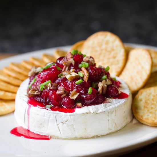 Baked Brie with Cranberry Relish - Recipe photo by TheKitchenWhisperer
