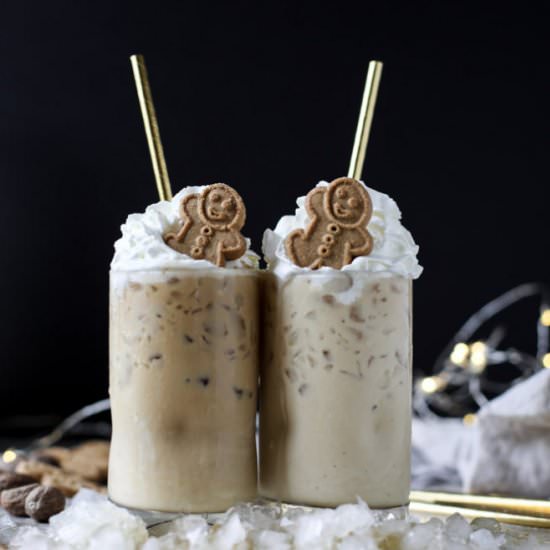 Iced Eggnog Lattes - Recipe photo by HowSweetEats