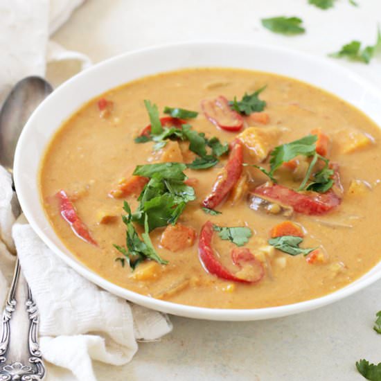 Thai Sweet Potato Soup - Recipe photo by Cook Nourish Bliss