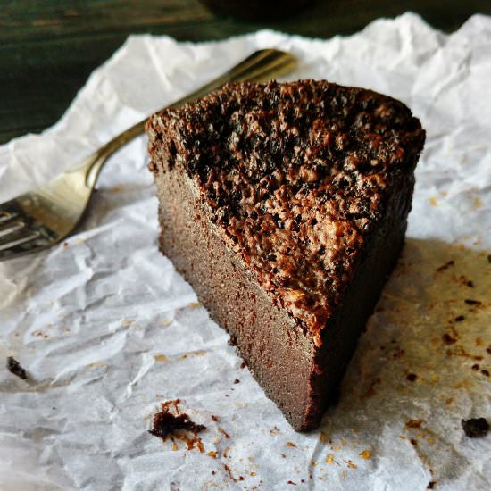 Flourless Chocolate Rum Cake - Recipe photo by Flours n frostings