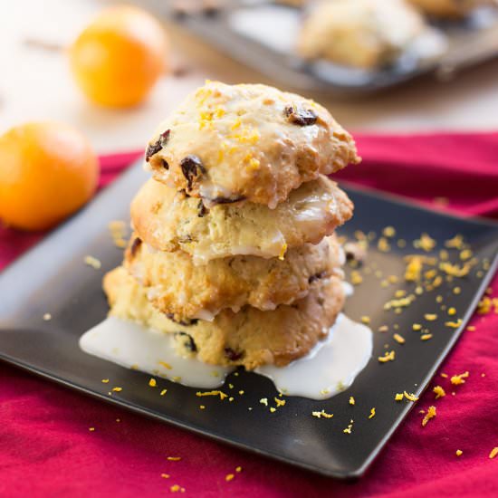 Cranberry Almond Scones - Recipe photo by Kiwi and Carrot