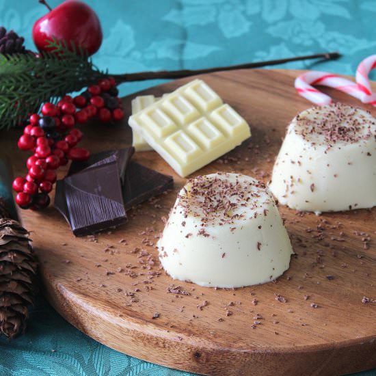 White Choc Peppermint Panna Cotta - Recipe photo by PicNic_NZ