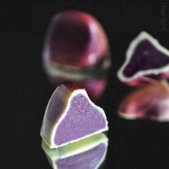 Cassis Blackcurrant Chocolate - Recipe photo by I Sugar Coat It