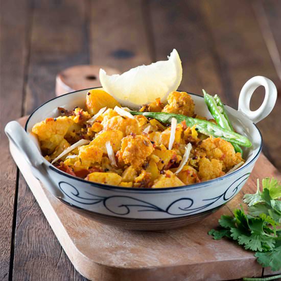 Achari Cauliflower and Potato - Recipe photo by Rekha K