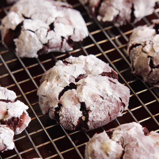 Triple Chocolate Crinkle Cookies - Recipe photo by cakefordinner