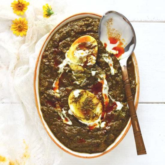Palak Anda Curry Recipe - Recipe photo by Funfoodandfrolic