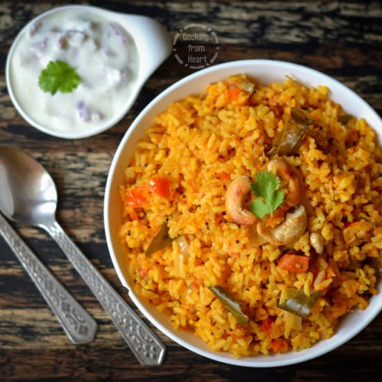 Pressure Cooker Tomato Rice - Recipe photo by ch_cooks