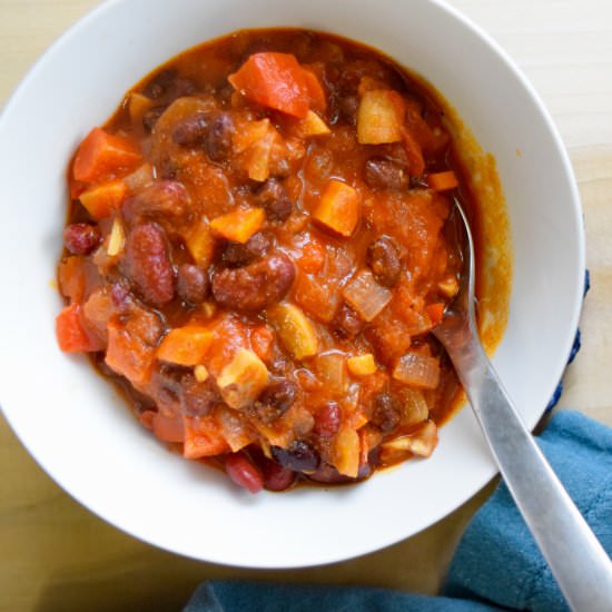 Vegan Chili - Recipe photo by earthpoweredfamily