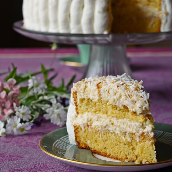 Granny's Boozy Raffaello Cake - Recipe photo by cinnamon_and_coriander