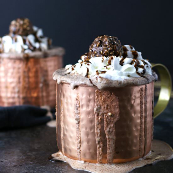 Nutella Ferrero Rocher Milkshake - Recipe photo by honeyandbirch
