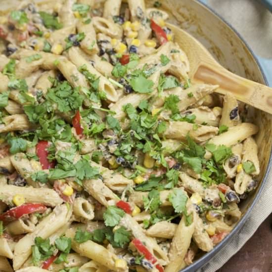 Vegan Taco Pasta - Recipe photo by Stacey Homemaker