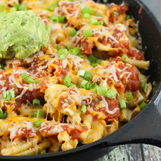 Waffle Fry Nachos - Recipe photo by sugarspicefam