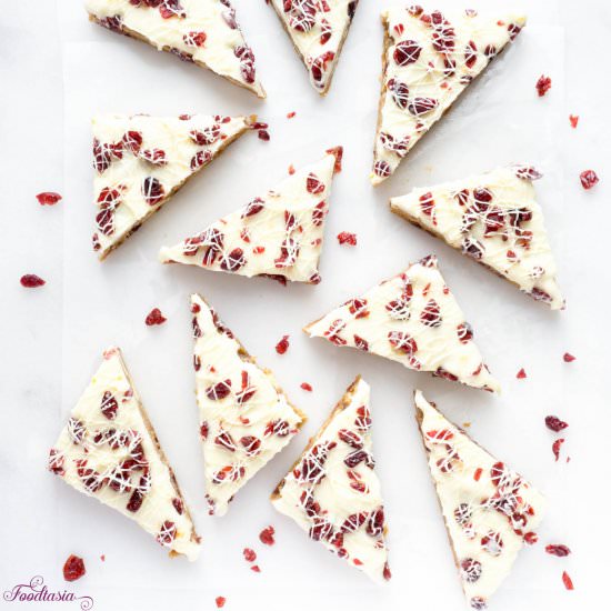 Cranberry Bliss Bars - Recipe photo by Foodtasia
