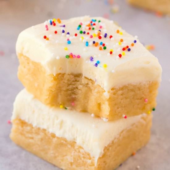 No Bake Sugar Cookie Bars - Recipe photo by thebigmansworld