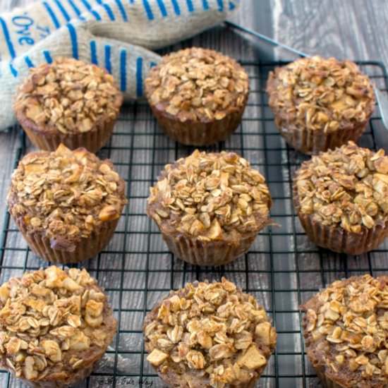 Apple Breakfast Oatmeal Muffins - Recipe photo by allourway