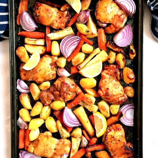Tray-Baked Piri-Piri Chicken - Recipe photo by mygorgeousrecipes
