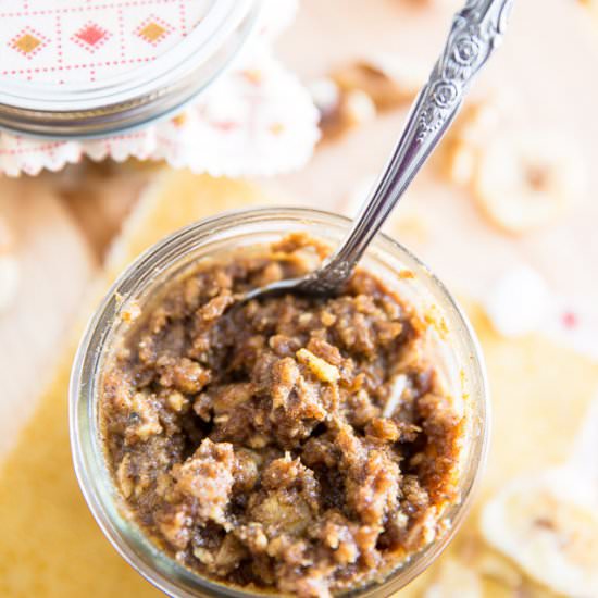 Banana Coconut Walnut Butter - Recipe photo by The Healthy Foodie
