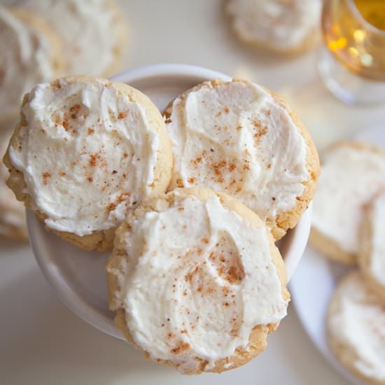 Brandy Spiked Eggnog Cookies - Recipe photo by the pescetarian and the pig