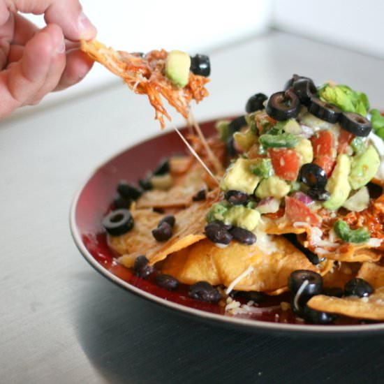 BBQ Chicken Nachos - Recipe photo by HautePepper