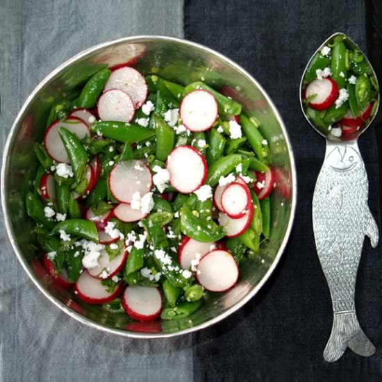 Sugar Snap Peas and Radish Salad - Recipe photo by Cooking and Cooking