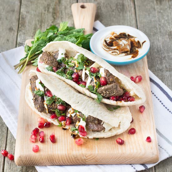 Za’atar Lamb Pittas - Recipe photo by CharlottesLivelyKitchen