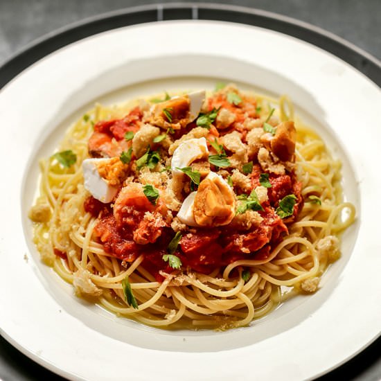 Tinapa Spaghetti - Recipe photo by rsmacaalay