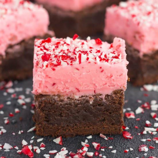 Frosted Peppermint Brownies - Recipe photo by pumpkinnspice