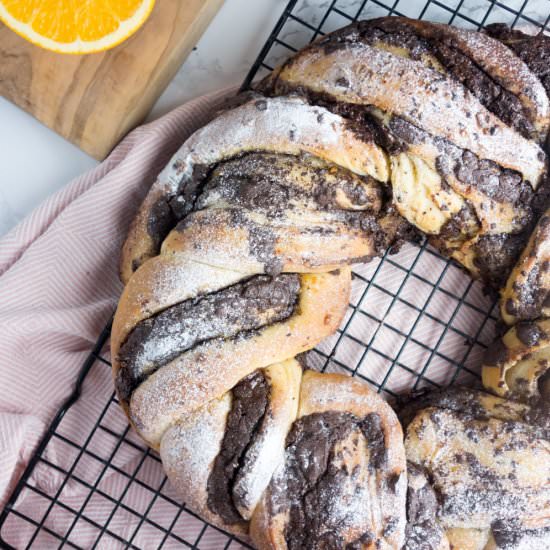 Chocolate Orange Bread Wreath - Recipe photo by kirstywats