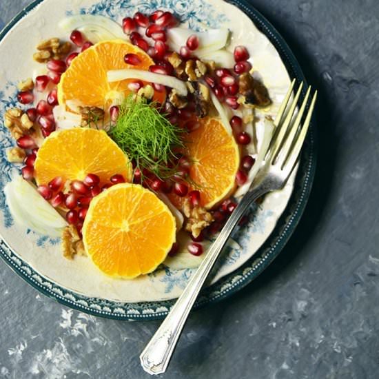 Winter Citrus Salad with Pomegranat - Recipe photo by AnEdibleMosaic