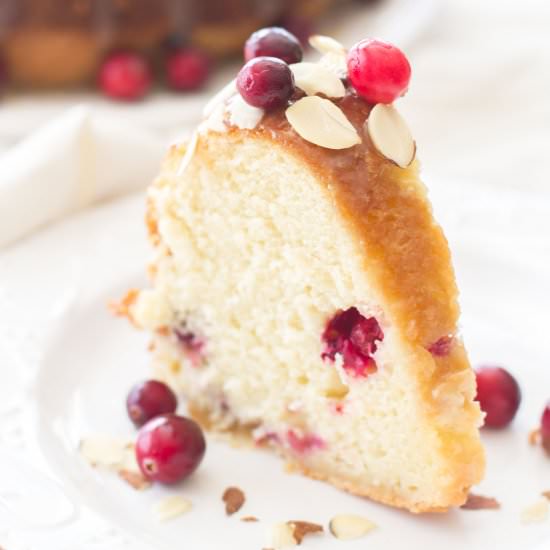 Cranberry Almond Bundt Cake - Recipe photo by a latte food