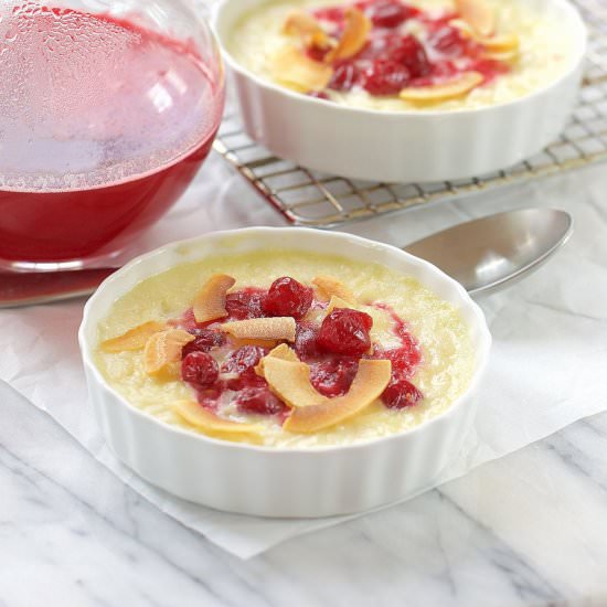 Baked Cranberry Rice Pudding - Recipe photo by ourapronstrings