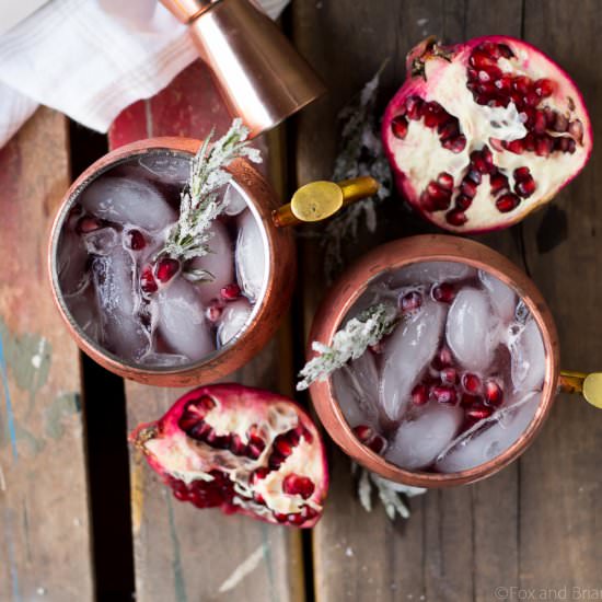 Pomegranate Irish Mule - Recipe photo by foxandbriar