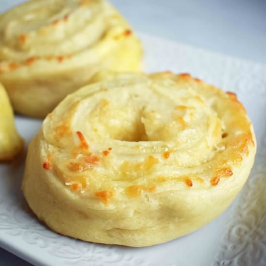 Garlic Butter Parmesan Cheese Rolls - Recipe photo by Modern Honey