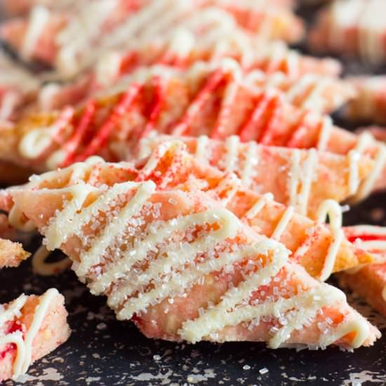 Cherry Almond Shortbread - Recipe photo by thegoldlininggirl