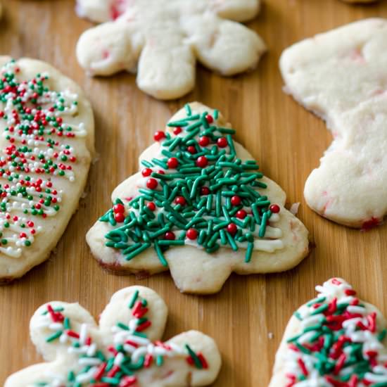 peppermint cut-out sugar cookies - Recipe photo by freshaprilflours
