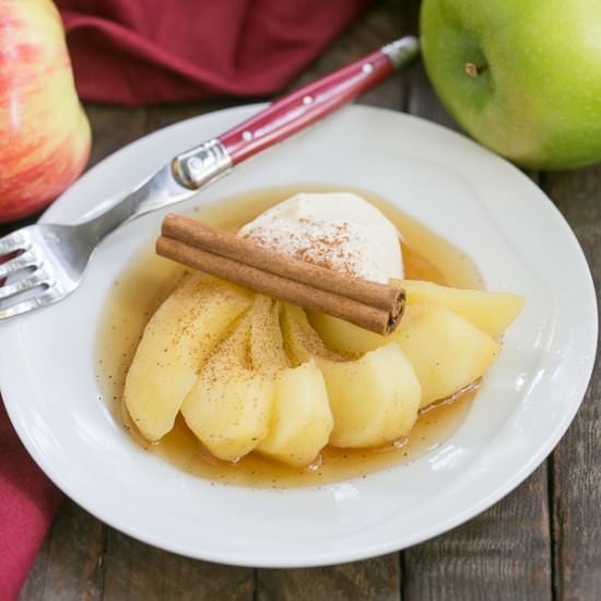 Tea Poached Apples - Recipe photo by thatskinnychickcanbake