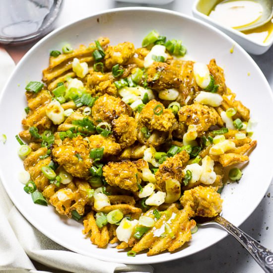 Popcorn Chicken Poutine - Recipe photo by thegirlonbloor