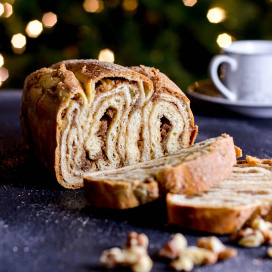 Walnut Cinnamon Swirl Bread - Recipe photo by JoyFoodSunshine