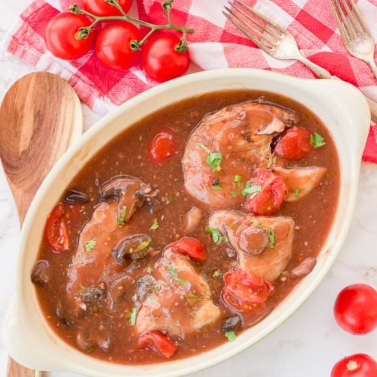 slow cooker GF chicken marsala - Recipe photo by BlessHerHeartYall