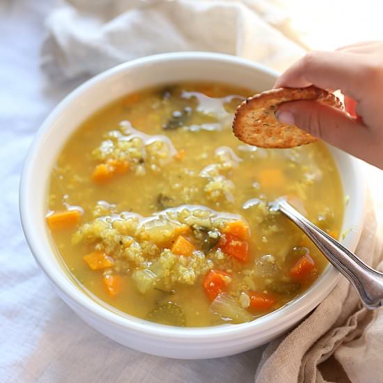 Slow Cooker Rice Soup - Recipe photo by Delightful Mom Food