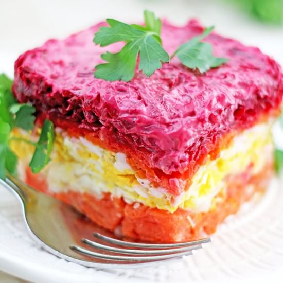 Salmon Shuba - Recipe photo by valyastasteofhome.com