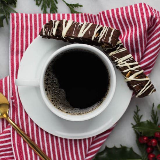 Mocha Hazelnut Biscotti - Recipe photo by feast_and_fable