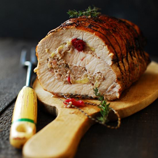 Slow Roasted Pork with Cranberries - Recipe photo by servingdumplings